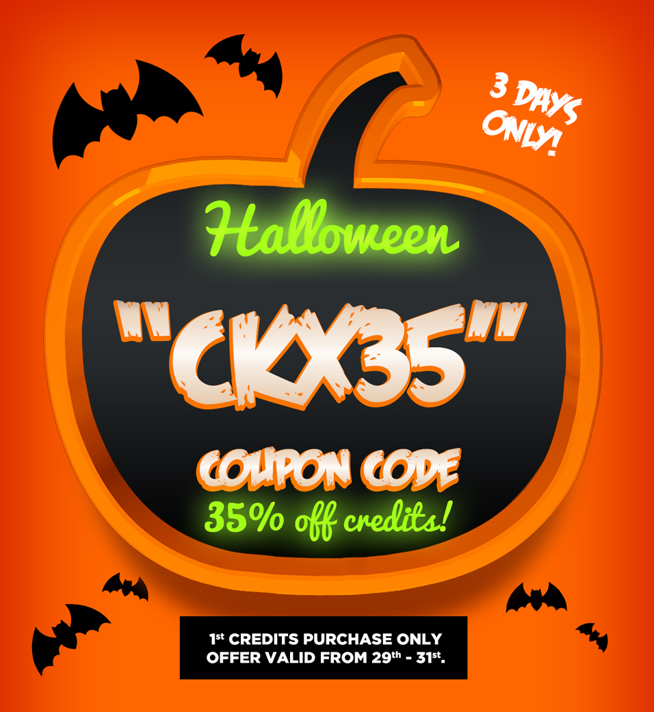 🔥 Halloween Discount ▶ 35% OFF Credits